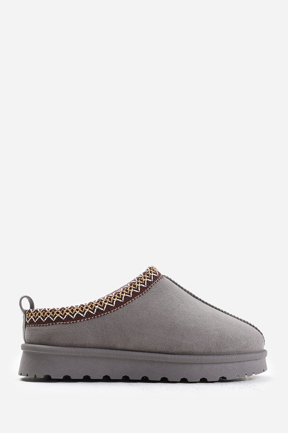 Meilani Cosy Grey Faux-Suede Fur Lining Low Ankle Boot