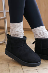 Jexira Platform Sole Mini Ankle Boots with Fur Lining