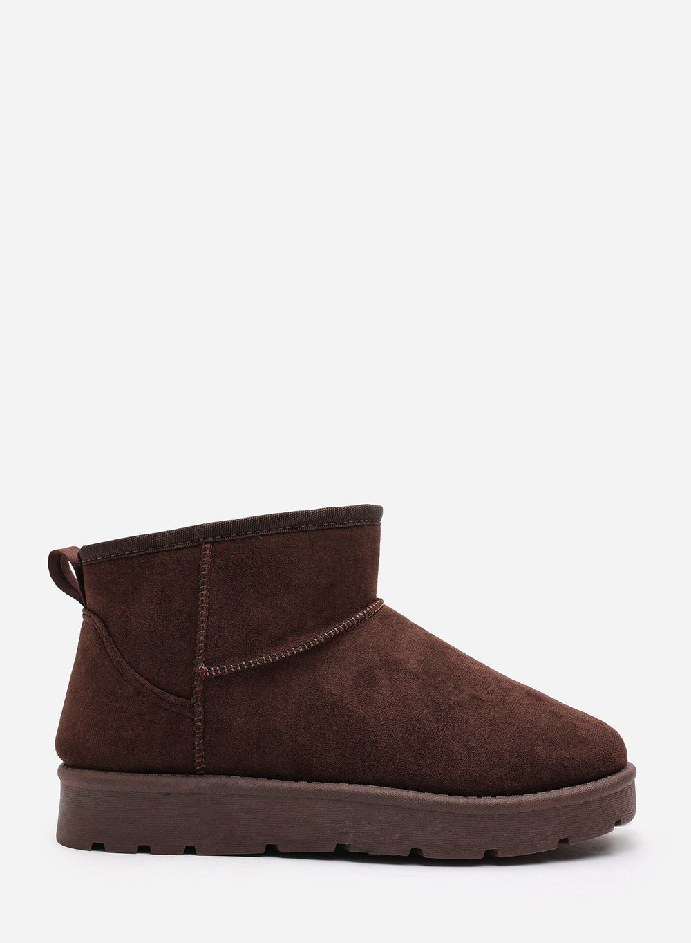 Jexira Platform Sole Mini Ankle Boots with Fur Lining