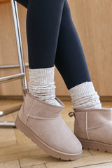 Jexira Platform Sole Mini Ankle Boots with Fur Lining