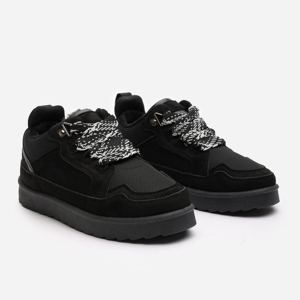 Jorexa Cosy Low Top Trainer with Faux Fur Lining