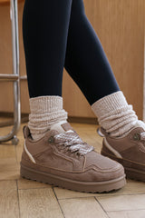 Jorexa Cosy Low Top Trainer with Faux Fur Lining