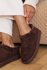 Jalyra Cosy Fur Lined Suede Micro Ankle Snug Mule Boots