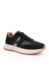 PULSE RUNNER SNEAKERS TRAINERS IN BLACK GUNMETAL