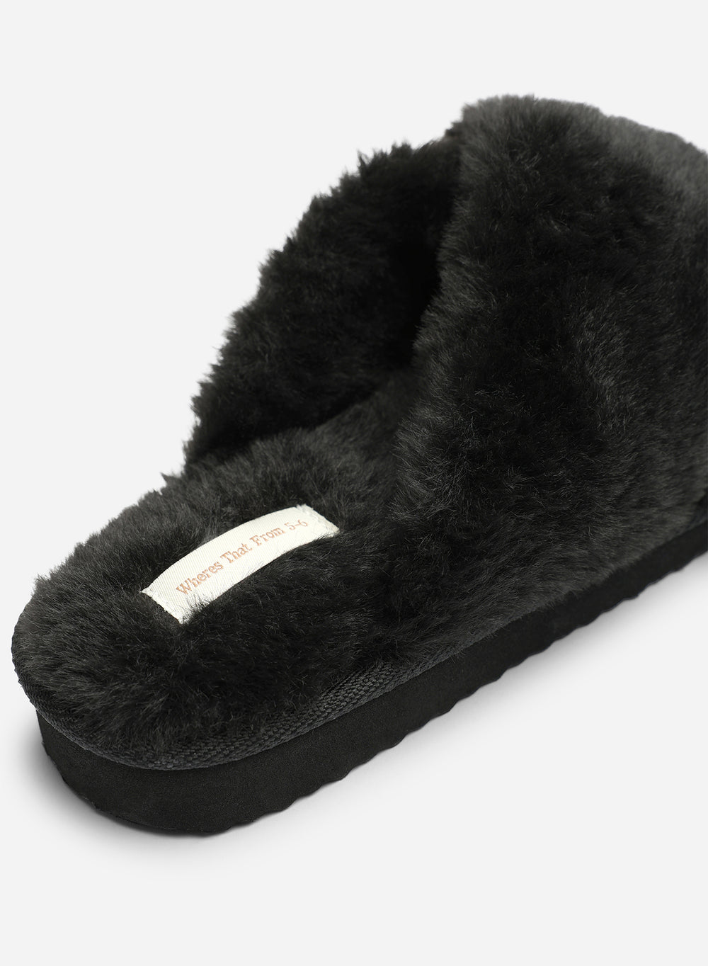Ravixa Cross Over Fluffy Fur Slider Slippers