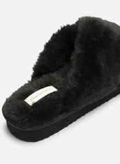 Ravixa Cross Over Fluffy Fur Slider Slippers