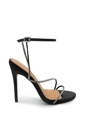 Tovelle Diamente Embellished Multi Straps Stiletto Heeled Sandals