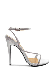 Tovelle Diamente Embellished Multi Straps Stiletto Heeled Sandals