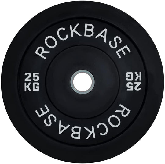 25KG PAIR OLYMPIC BUMPER WEIGHT PLATES CAST IRON COATED SET