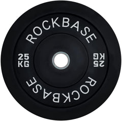 25KG PAIR OLYMPIC BUMPER WEIGHT PLATES CAST IRON COATED SET