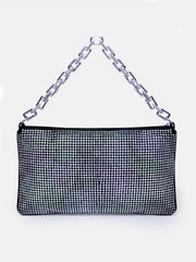 AMARA DIAMANTE CRYSTAL CHAIN SHOULDER BAG IN RAINBOW