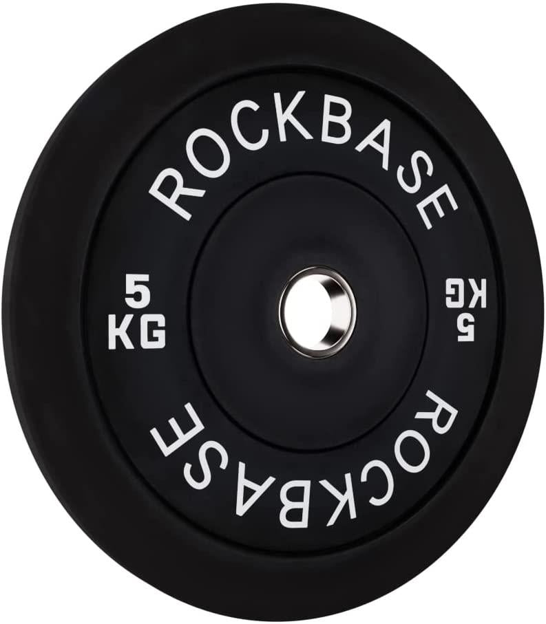 5KG PAIR OLYMPIC BUMPER WEIGHT PLATES CAST IRON COATED SET