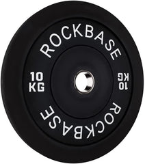 10KG PAIR OLYMPIC BUMPER WEIGHT PLATES CAST IRON COATED SET
