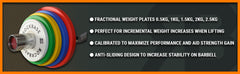 2.5KG PAIR OLYMPIC FRACTIONAL CHANGE WEIGHT PLATES SET