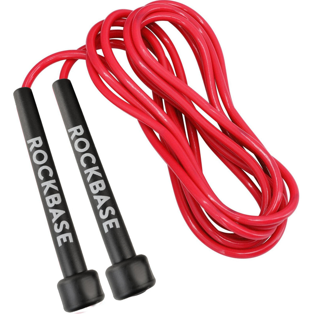 RED SKIPPING ROPE WITH ERGONOMIC HANDLES