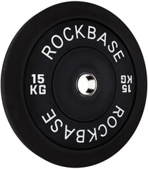 15KG PAIR OLYMPIC BUMPER WEIGHT PLATES CAST IRON COATED SET
