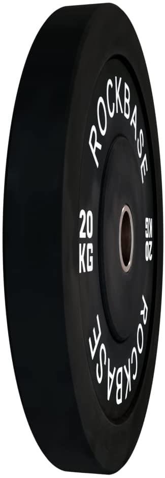 20KG PAIR OLYMPIC BUMPER WEIGHT PLATES CAST IRON COATED SET
