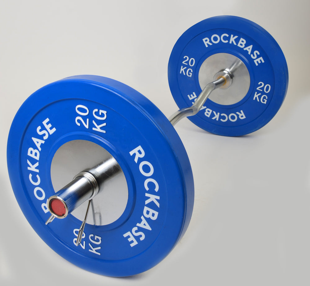 4FT OLYMPIC CHROME PLATED EZ CURL BAR WITH SPRING COLLARS